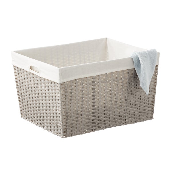 Montauk Rectangular Basket The Container Store