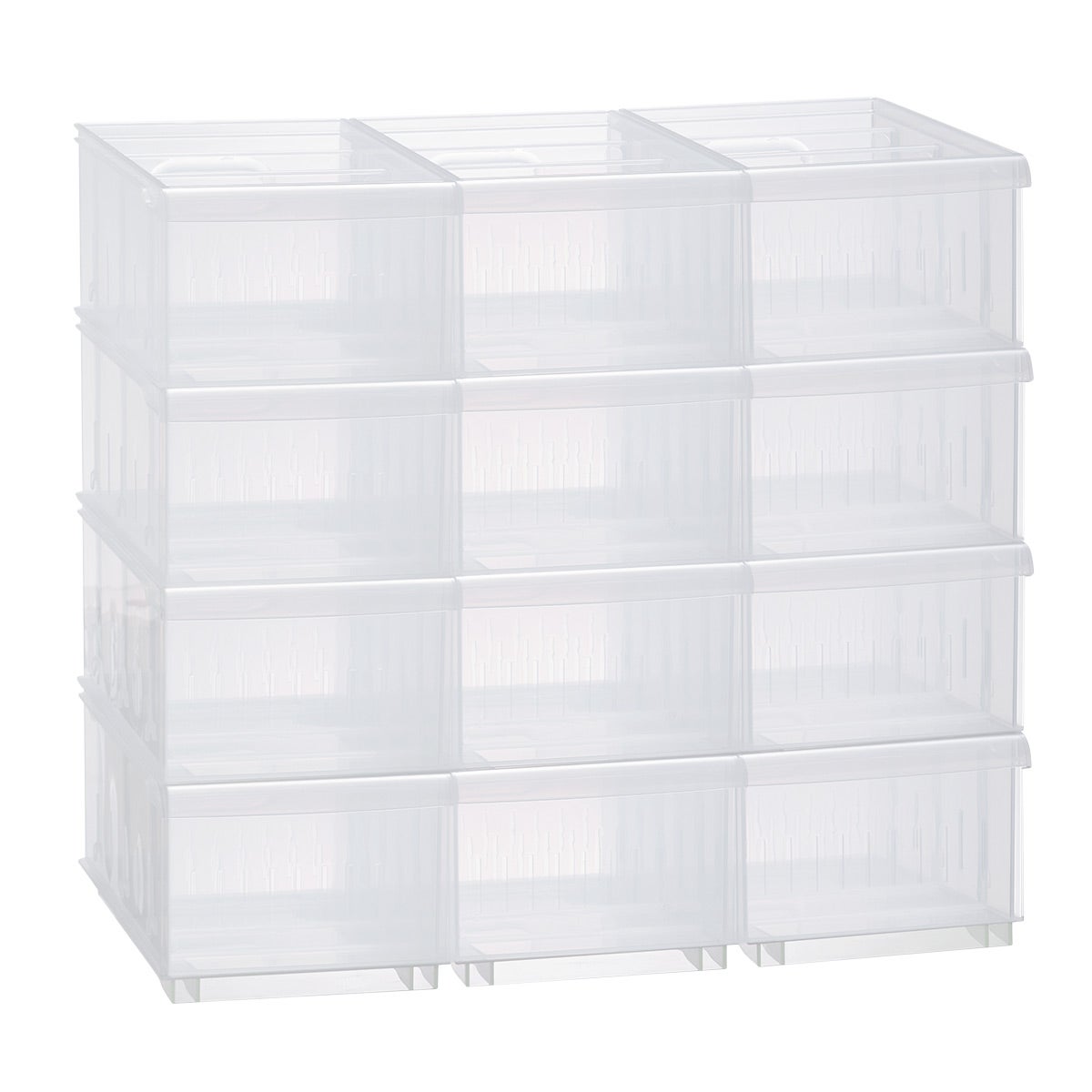 Case of 12 Medium STAK Bin Clear