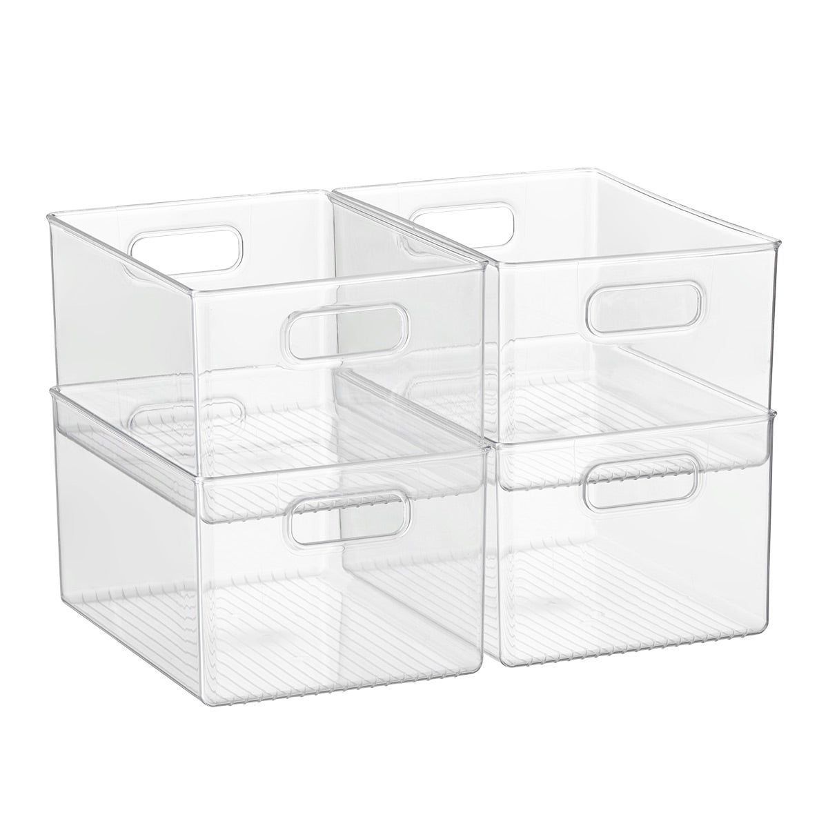 Case of 4 Linus Pantry Bin Clear