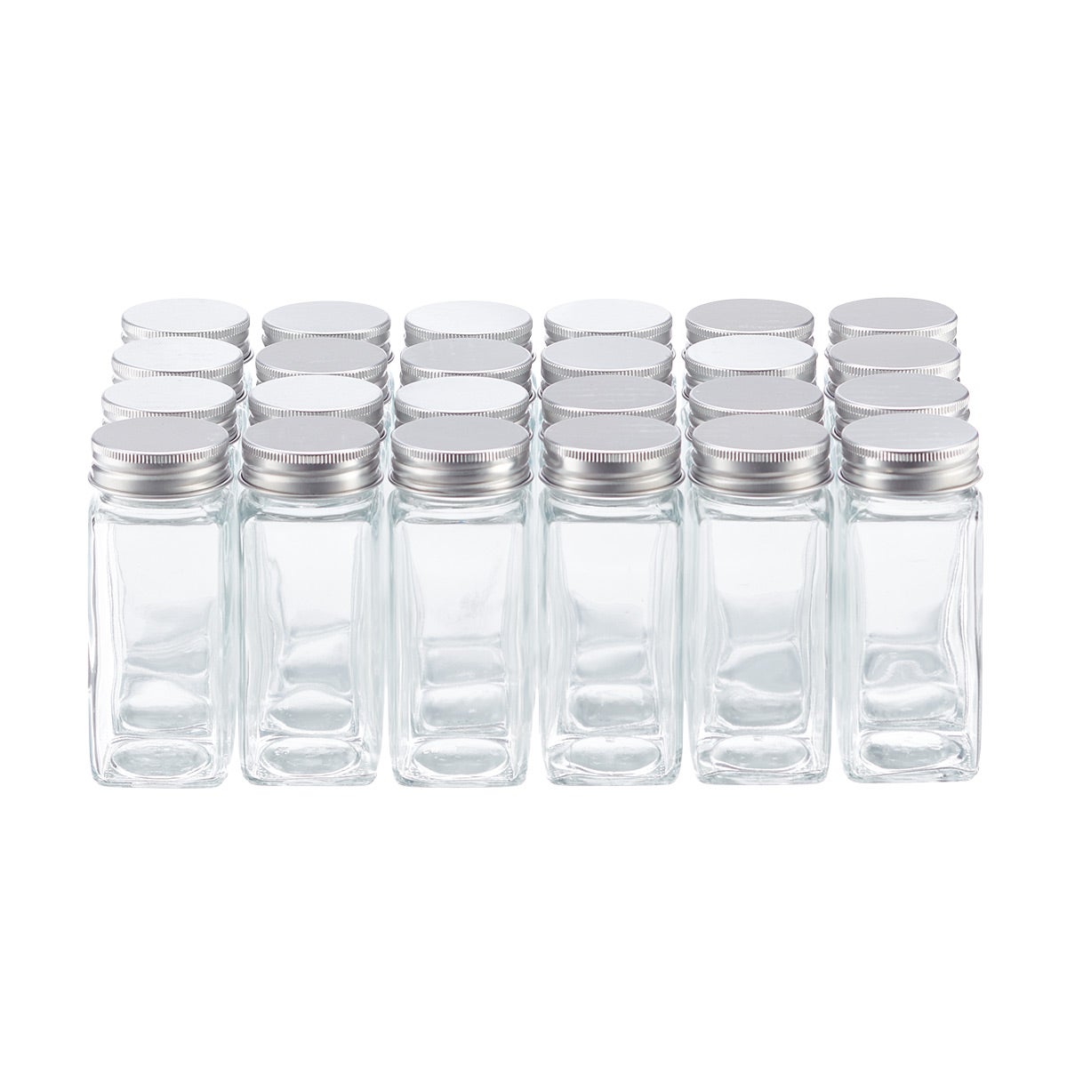 Case of 24 3 oz. Spice Jar w/ Aluminum Lid Square