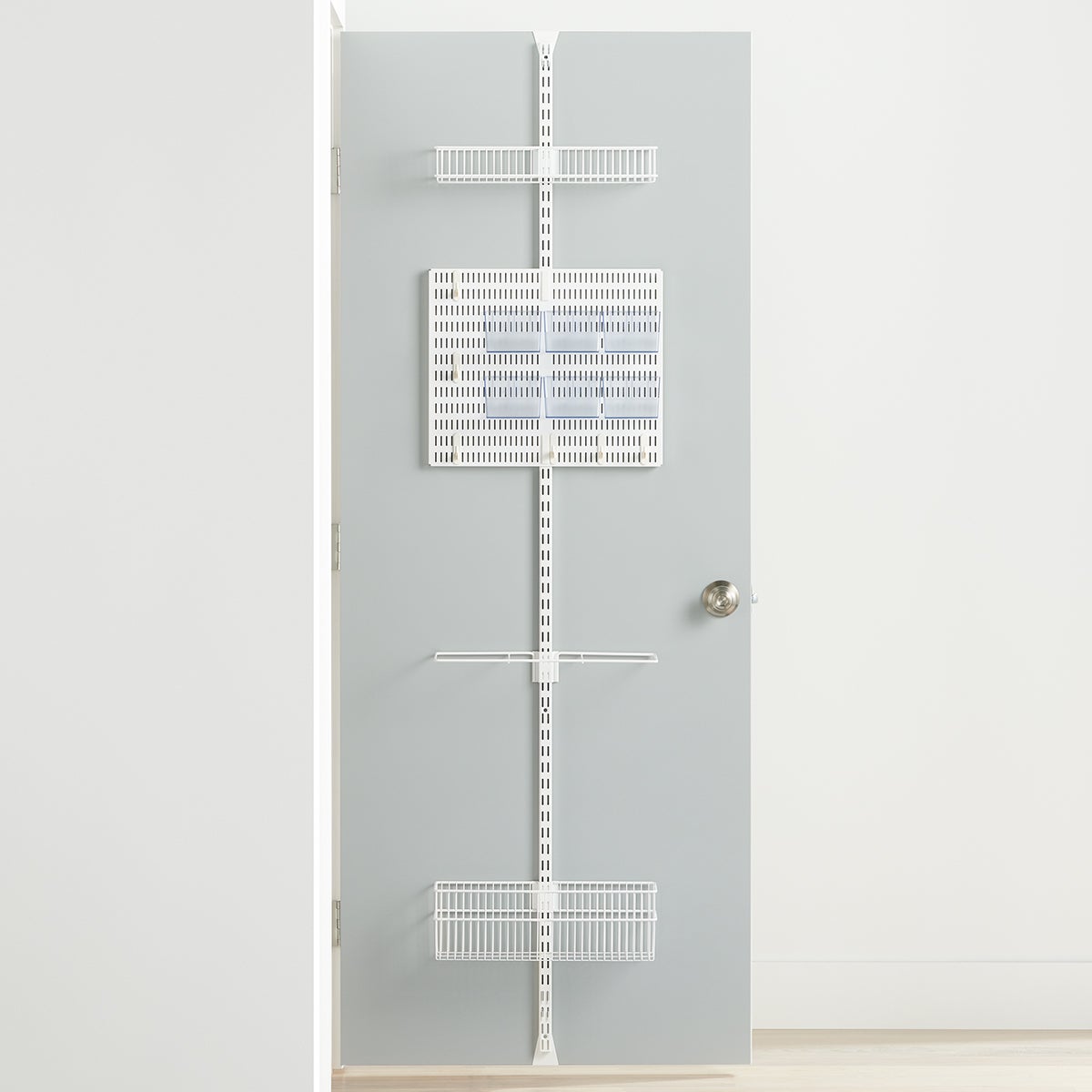 Elfa Utility Wire Gift Packaging Over the Door Rack White