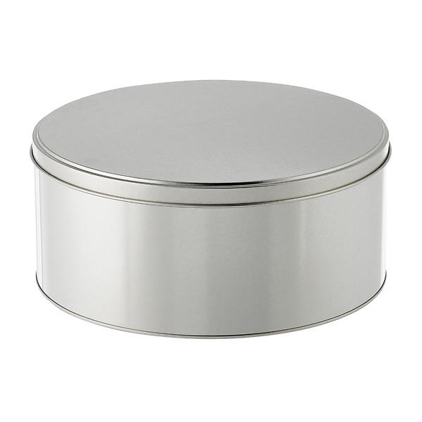 Extra Large Silver Round Tin | The Container Store