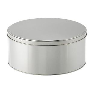 Extra Large Silver Round Tin