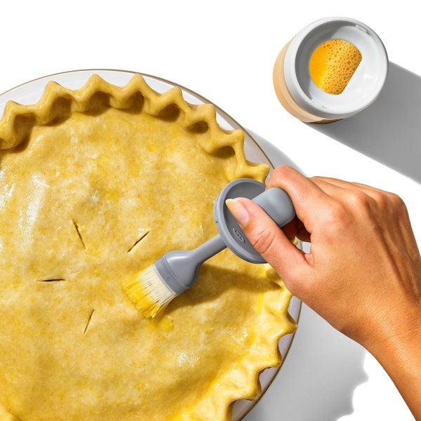 OXO Glass Oil Bottle and Brush The Container Store