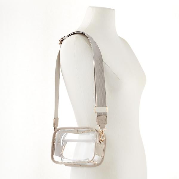 Stackers Clear Stadium Bag Taupe