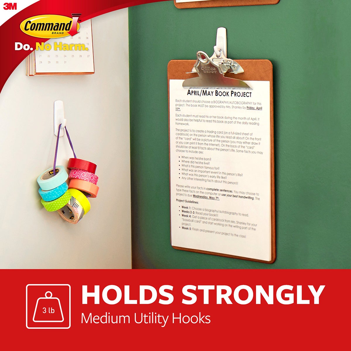 3M Command Adhesive Utility Hooks
