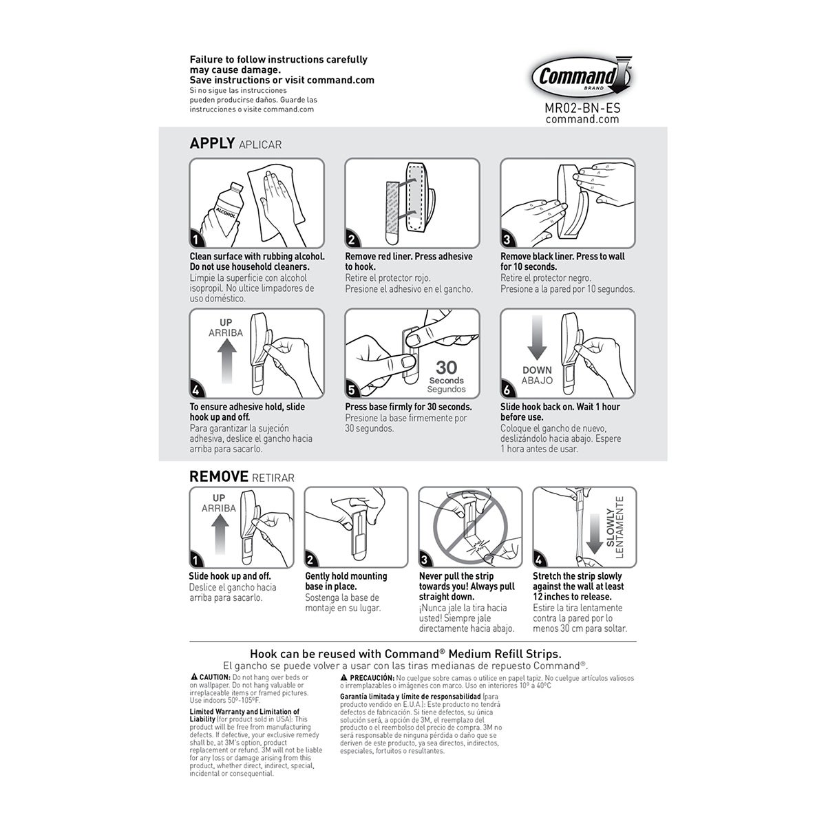 3M Command Adhesive Nickel Modern Hooks