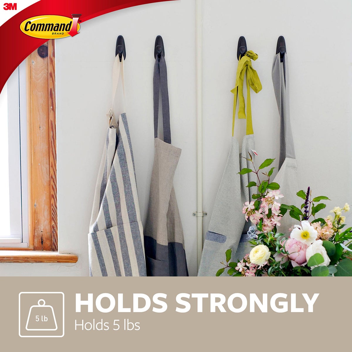 3M Command Adhesive Oiled Bronze Hooks