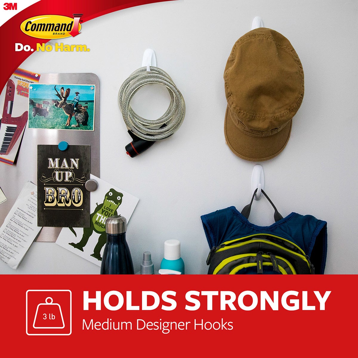 3M White Command Designer Hooks
