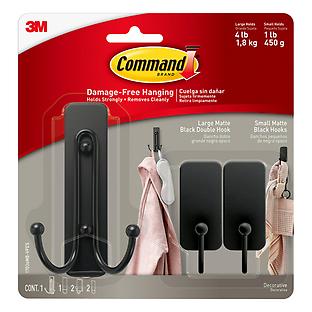 3M Command Brushed Nickel Combo Pack