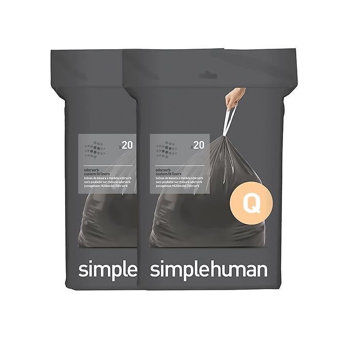simplehuman Odorsorb Trash Bags Pkg/60