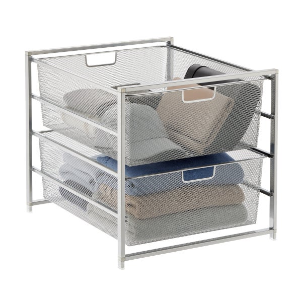 Elfa Mesh 2Drawer Unit The Container Store