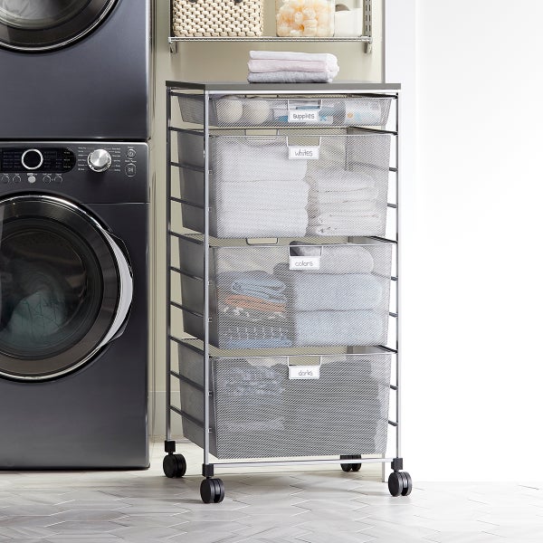 Elfa Laundry Sorter Drawer Unit The Container Store