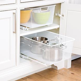 Elfa Mesh Pull-Out Cabinet Drawers