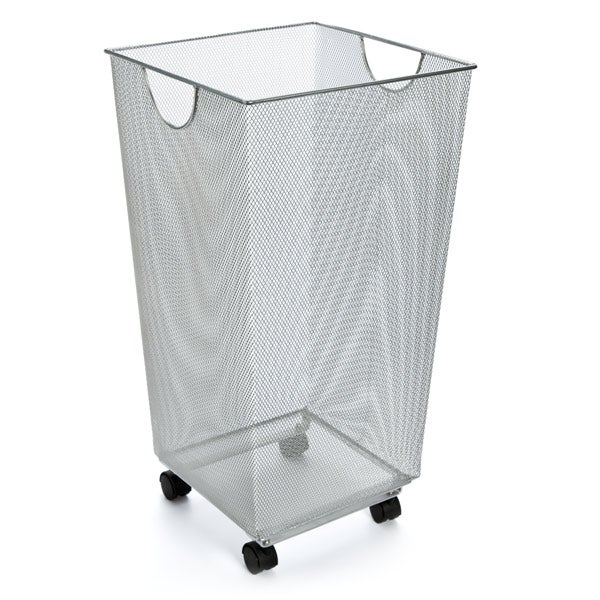 Removed MTMD-Silver Mesh Handy Bin with Wheels