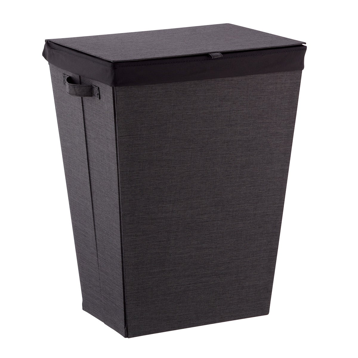 The Container Store Cambridge Tapered Hamper Black