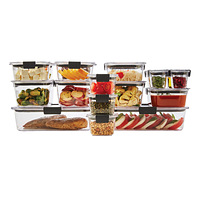 Rubbermaid Brilliance Food Storage Container Set of 36 | The Container ...