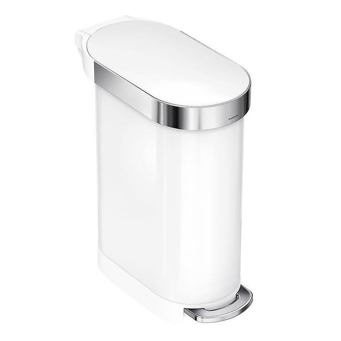 simplehuman Stainless Steel 12 gal./45L Step Trash Can