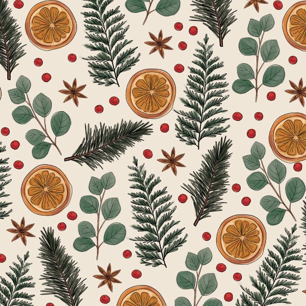 Lady Jayne Orange Clove Wrapping Paper The Container Store