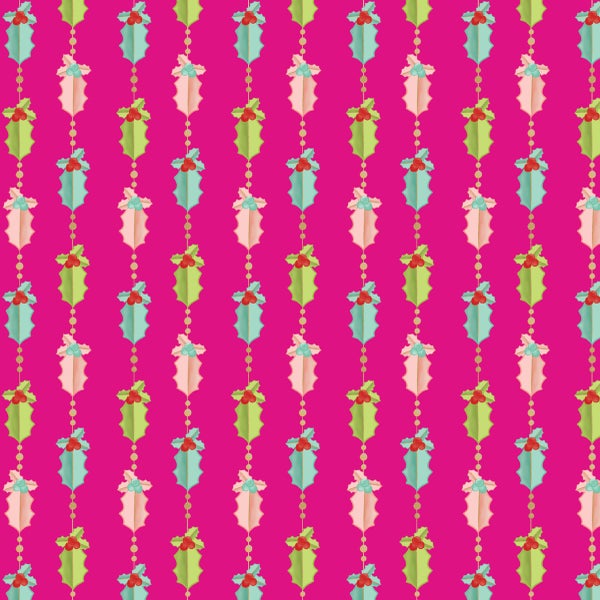 Lady Jayne Holly Garland Wrapping Paper The Container Store