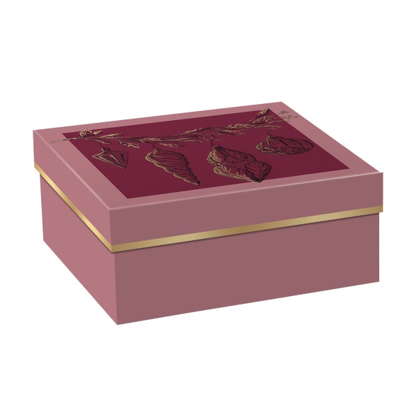 Punch Studio Sketched Ornament Large Gift Box The Container Store