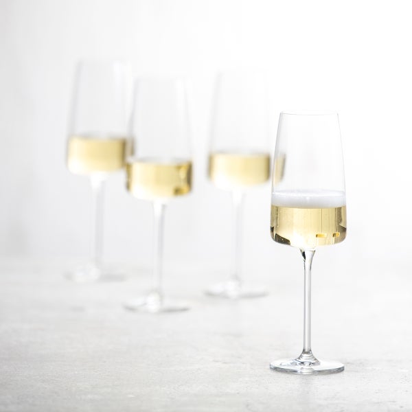 Bicchieri Da Acqua Schott Zwiesel Modo Set 4 Pezzi - Design Moderno, Versatili, Lavabili In Lavastoviglie, Produzione Germania, Altezza 170 Mm