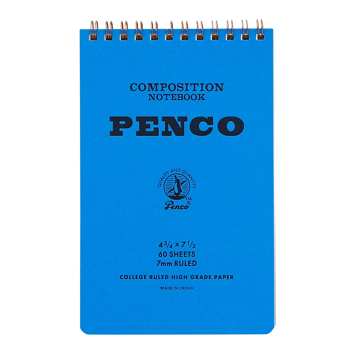 penco Medium Spiral Composition Notepad Blue