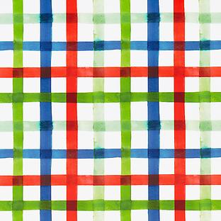Jolly Painted Gingham Wrapping Paper
