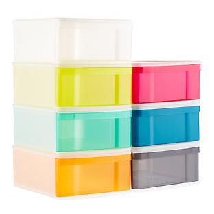 S Household Plastic Transparent Stackable Drawer Storage Box Container  Organizer Ящик для хранения