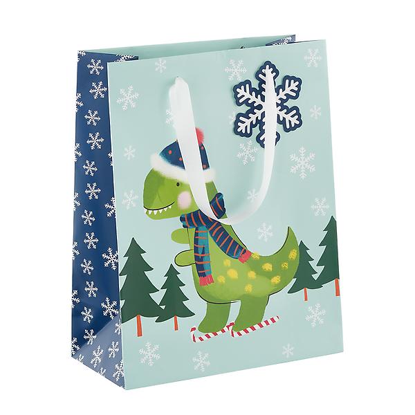 Gartner Studios Winter Dino Large Gift Bag 