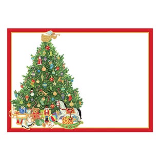 Caspari Oh Christmas Tree Adhesive Gift Tags Pk/12