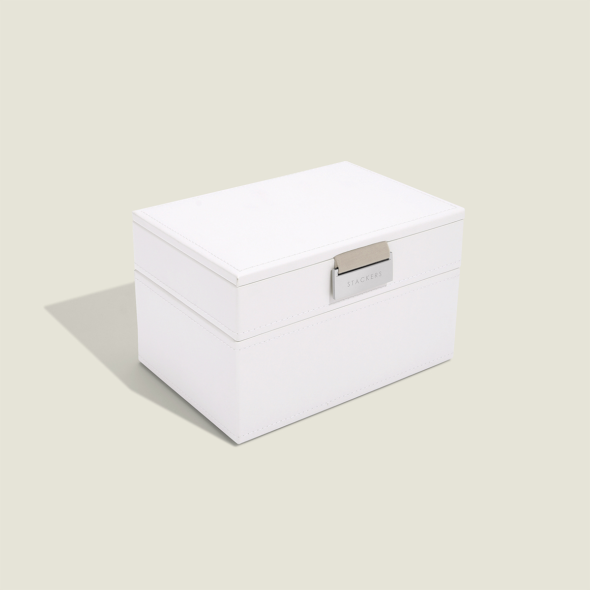 Stackers Mini Jewelry Box Starter Set White Set of 2