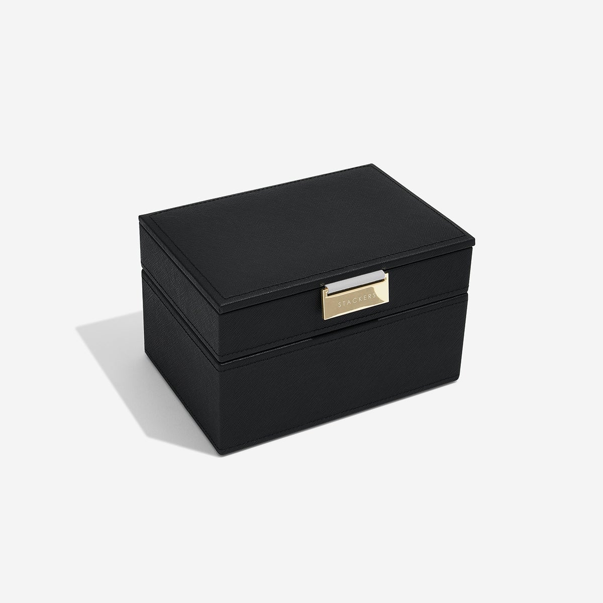 Stackers Mini Jewelry Box Starter Black Set of 2