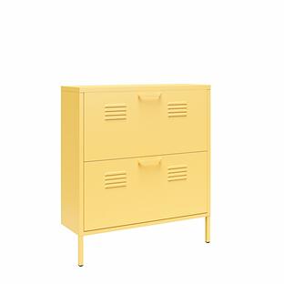 Novogratz Cache Metal Shoe Storage Locker | The Container Store