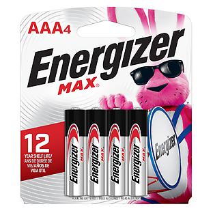 Energizer AAA Batteries Pack of 4