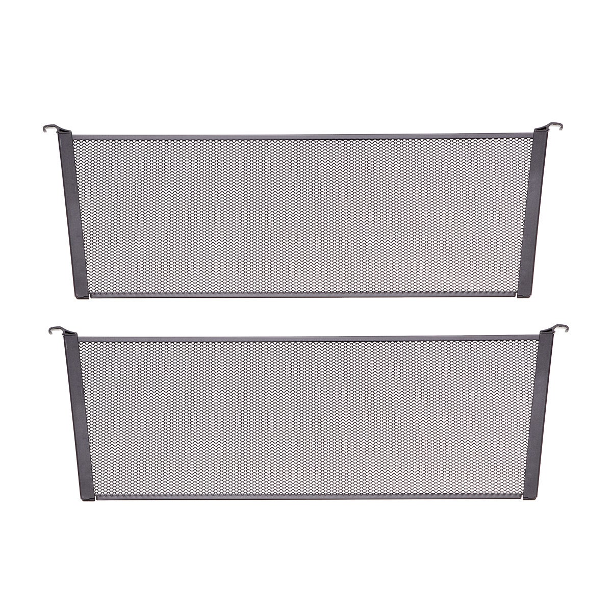 Decor+/Garage+ by Elfa 20" Deep Mesh Drawer Divider Matte Grey Pkg/2