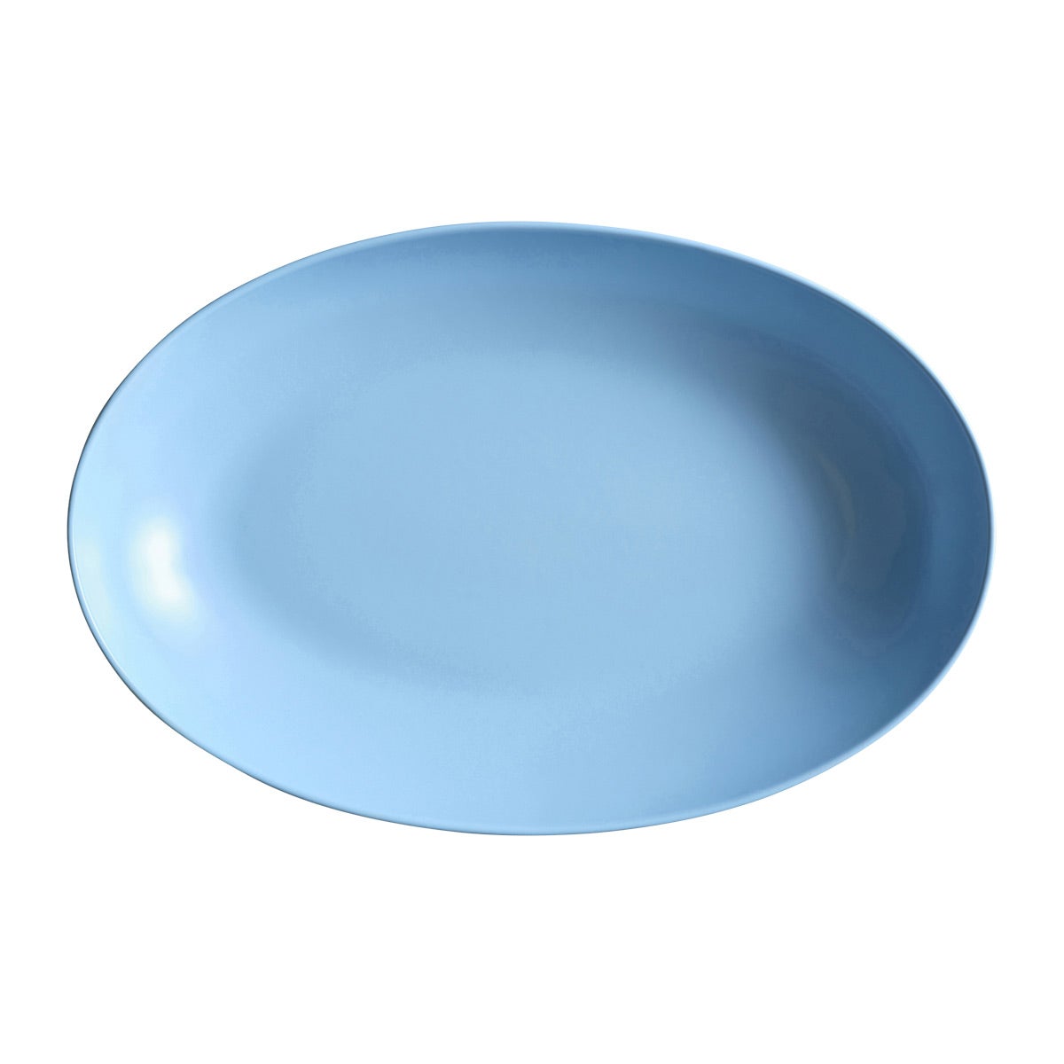 Year & Day Ceramic Oval Low Serving Bowl Lagoon