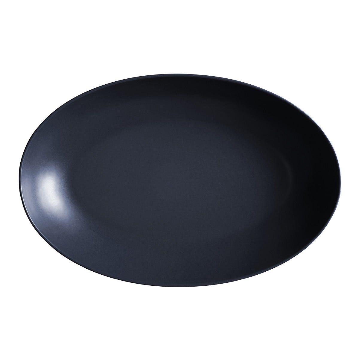 Year & Day Ceramic Oval Low Serving Bowl Midnight