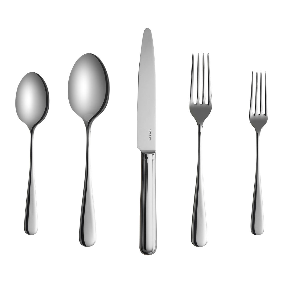Year & Day 5-Piece Place Setting Polished Steel Set of 20