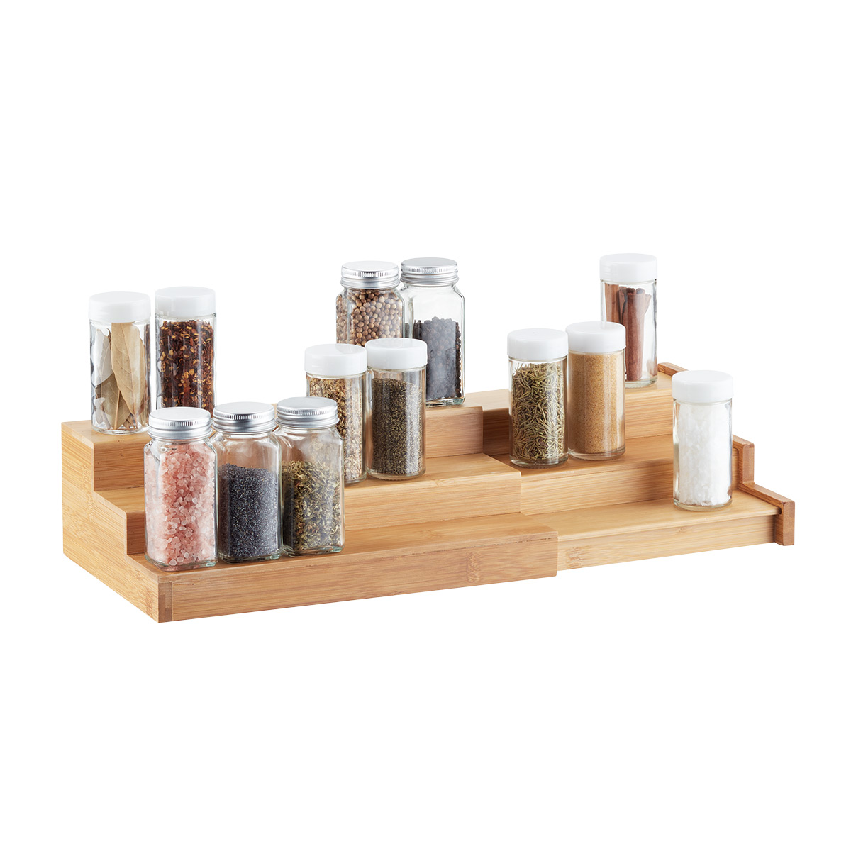 Bamboo discount spice organizer