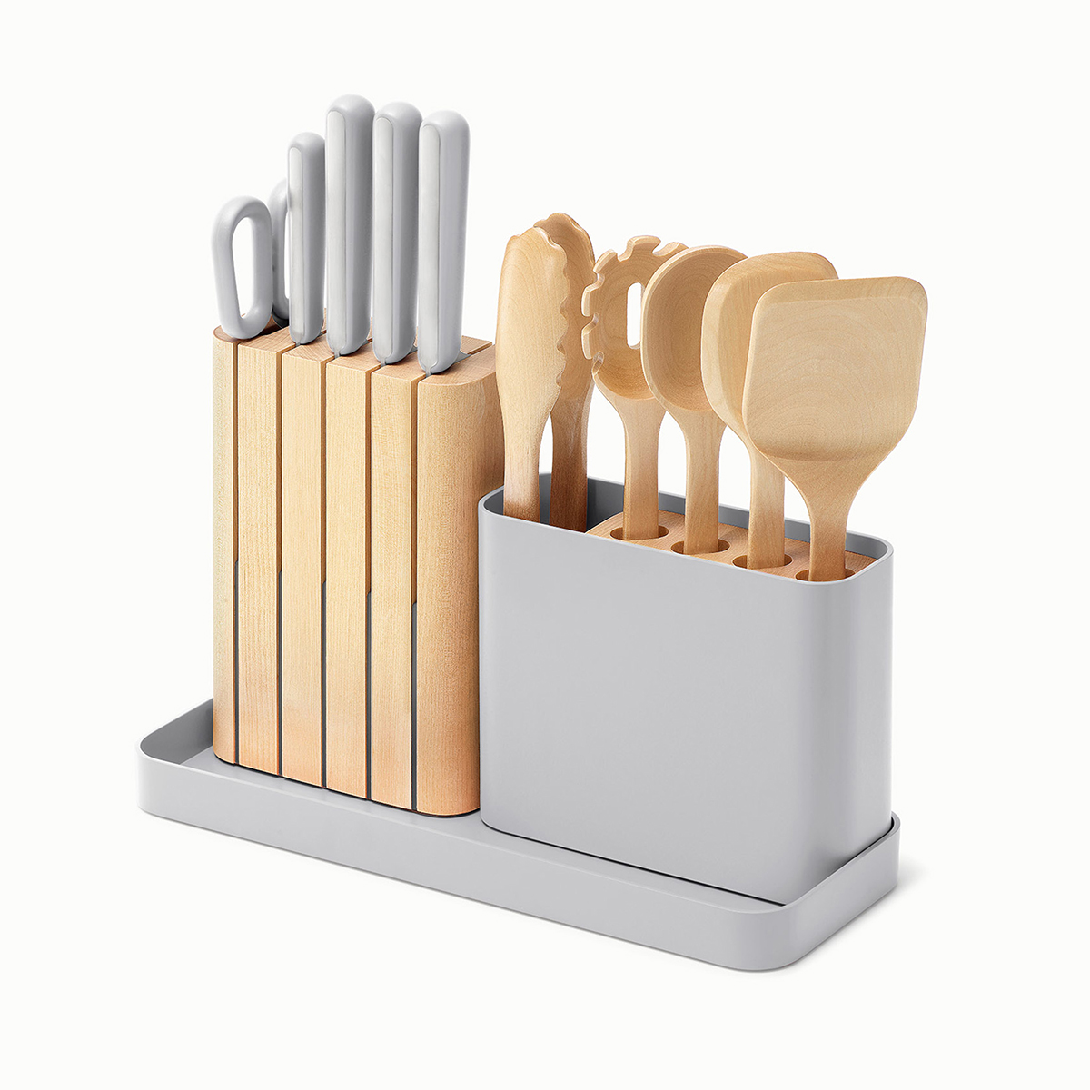 Caraway Home 14 Piece Knife and Utensil Set Gray Pkg/14