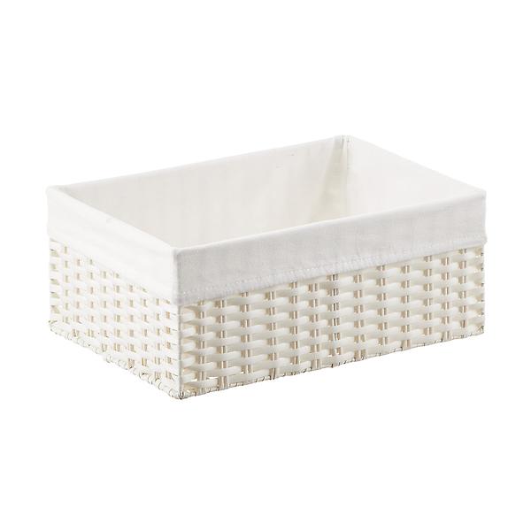 Medium Montauk Rectangular Bin White