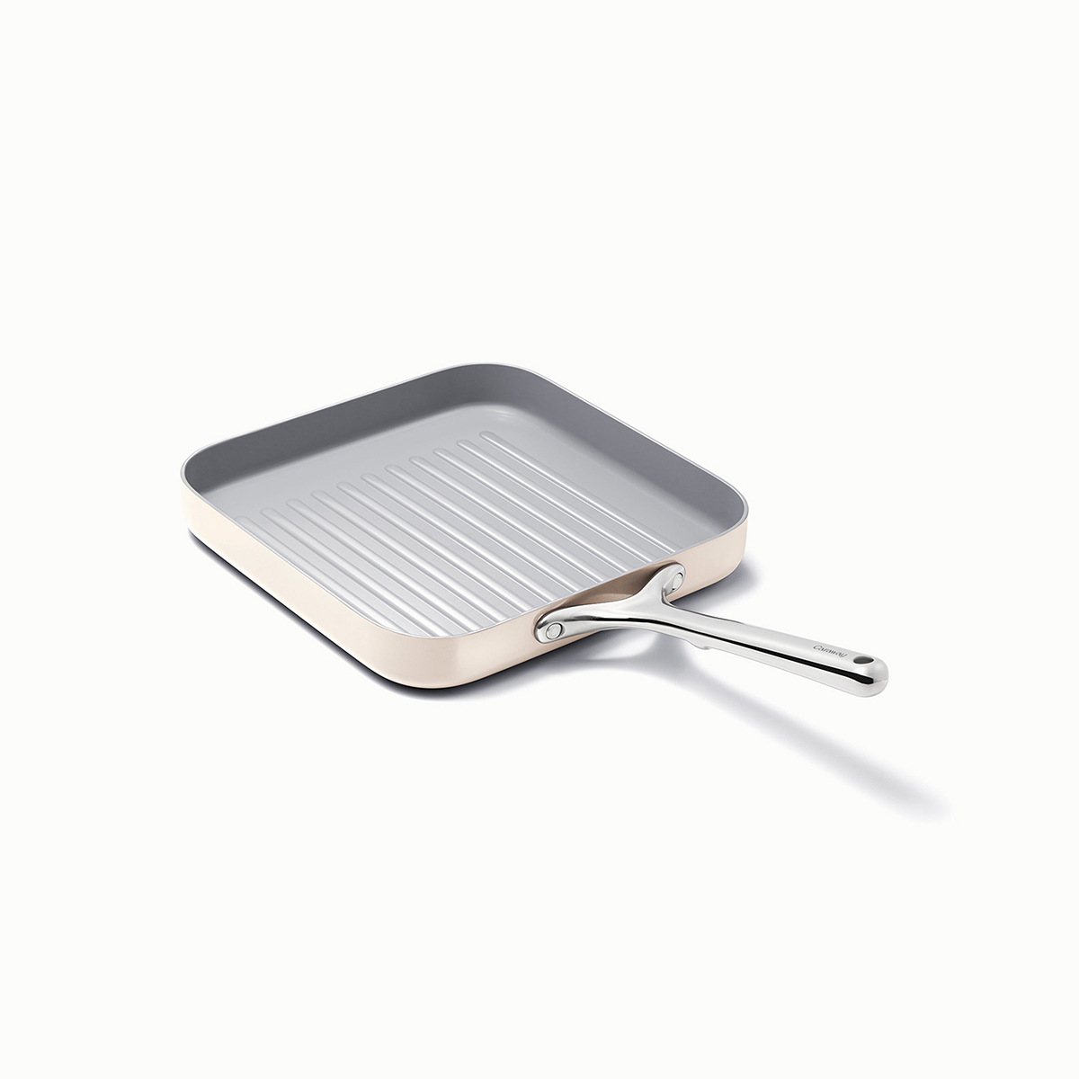 Caraway Home Square Grill Pan Cream
