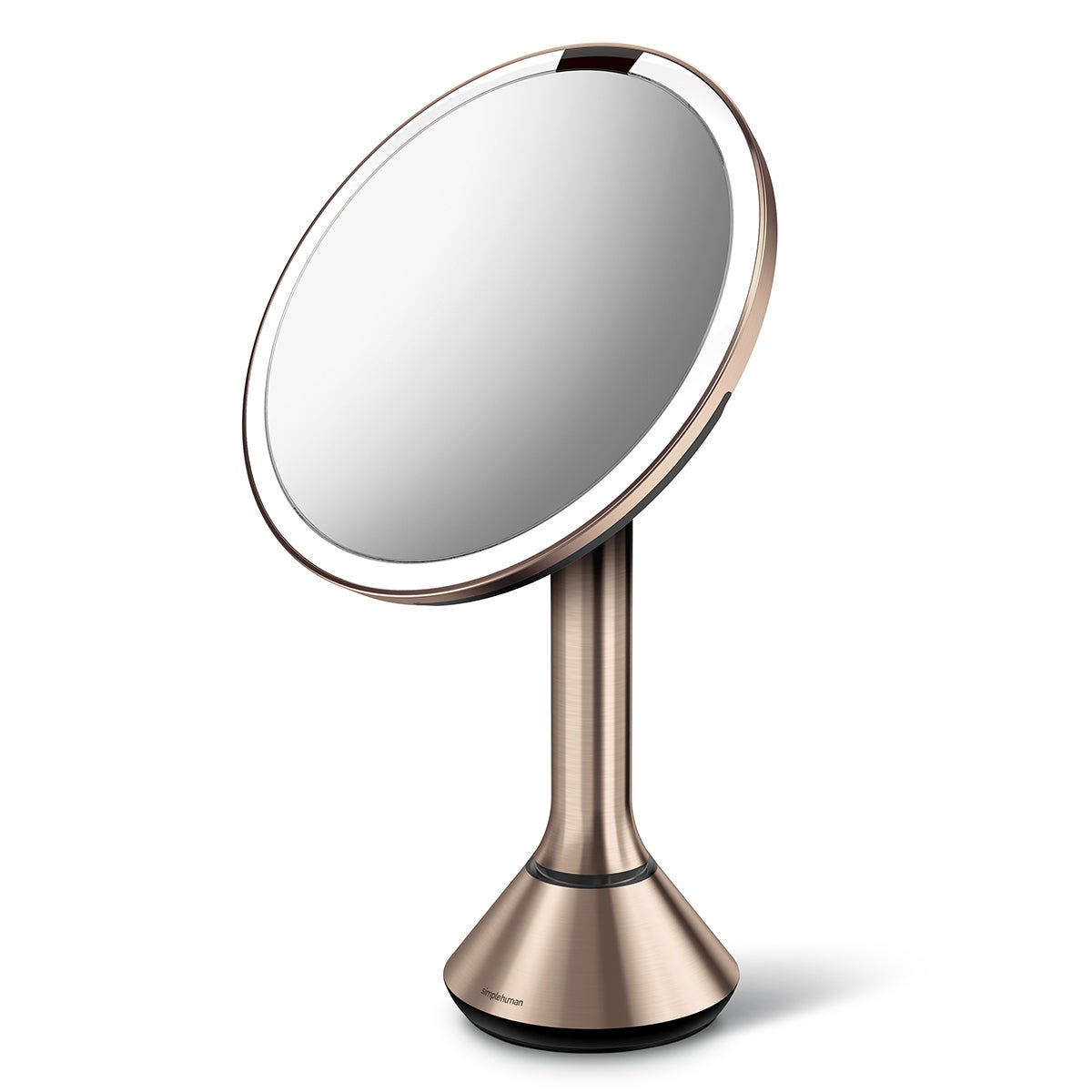 simplehuman 5X Touch-Control Sensor Mirror Rose Gold