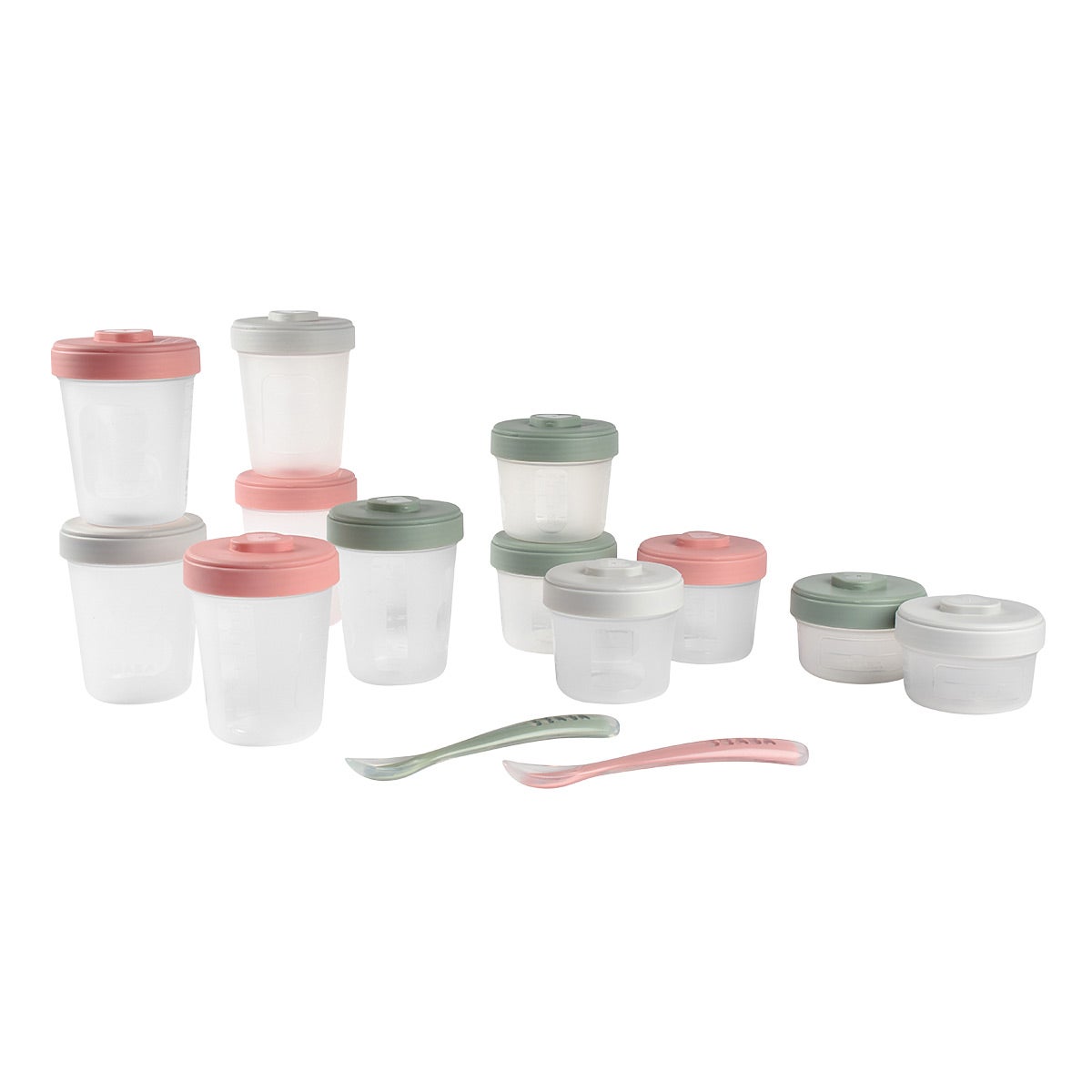 BEABA Clip Containers Eucalyptus Set of 12