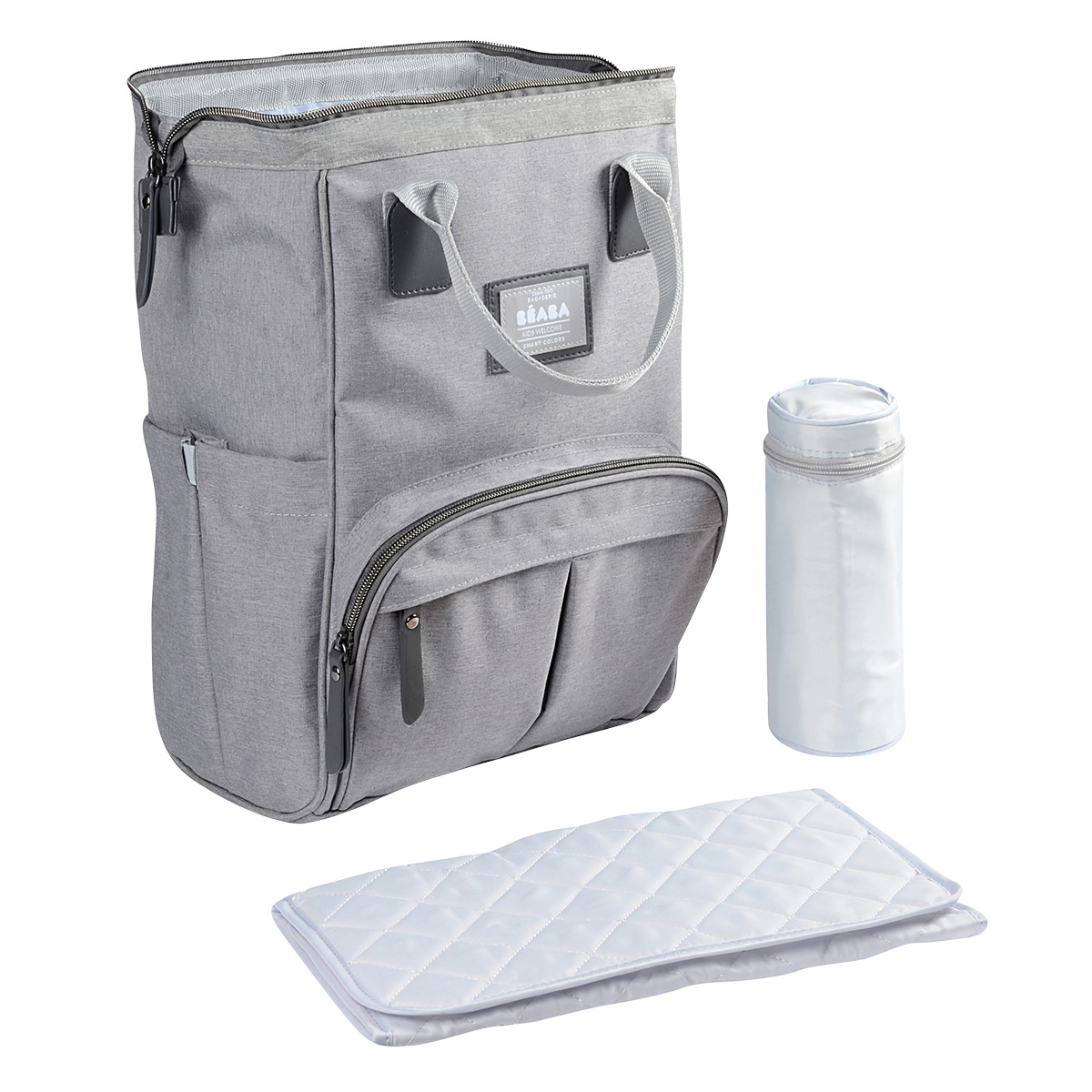 BEABA Wellington Backpack Diaper Bag Grey