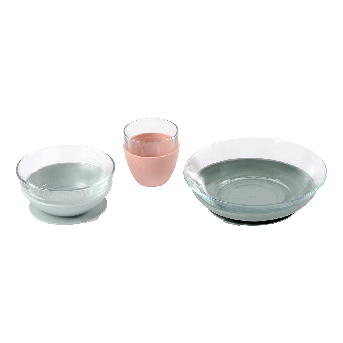 BEABA Glass Meal Set Eucalyptus