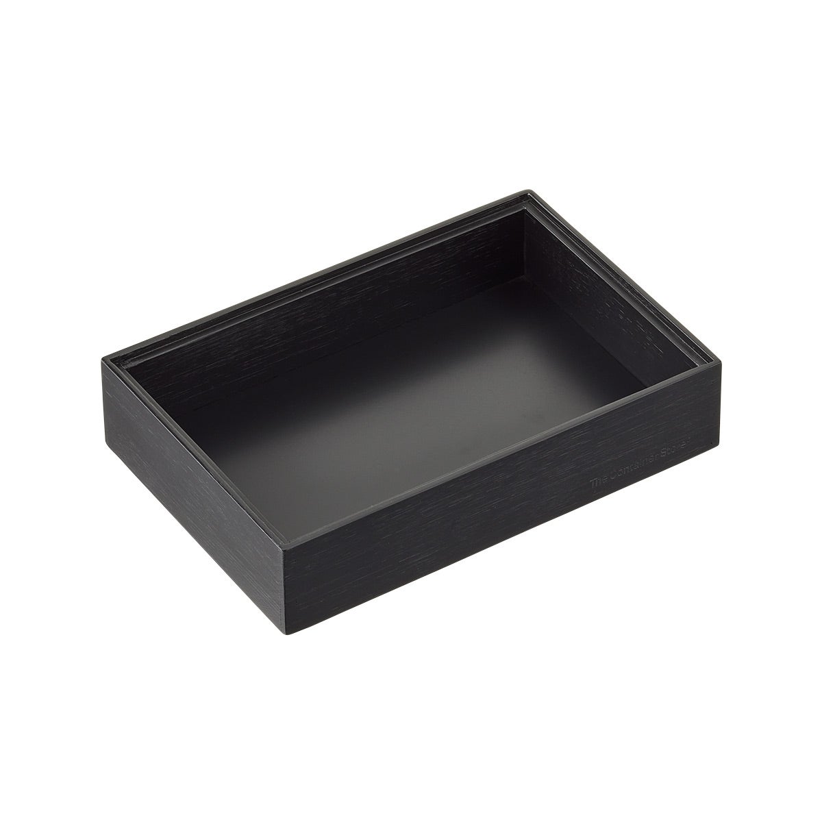 The Container Store Stacking Drawer Organizer Black Bamboo