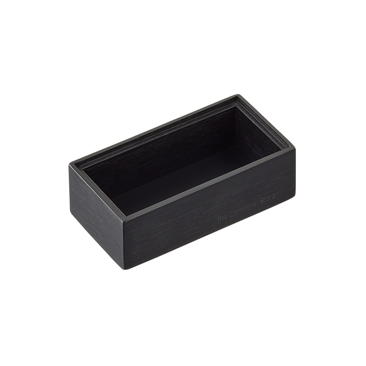 The Container Store Kyoto Stacking Drawer Organizer Black Bamboo