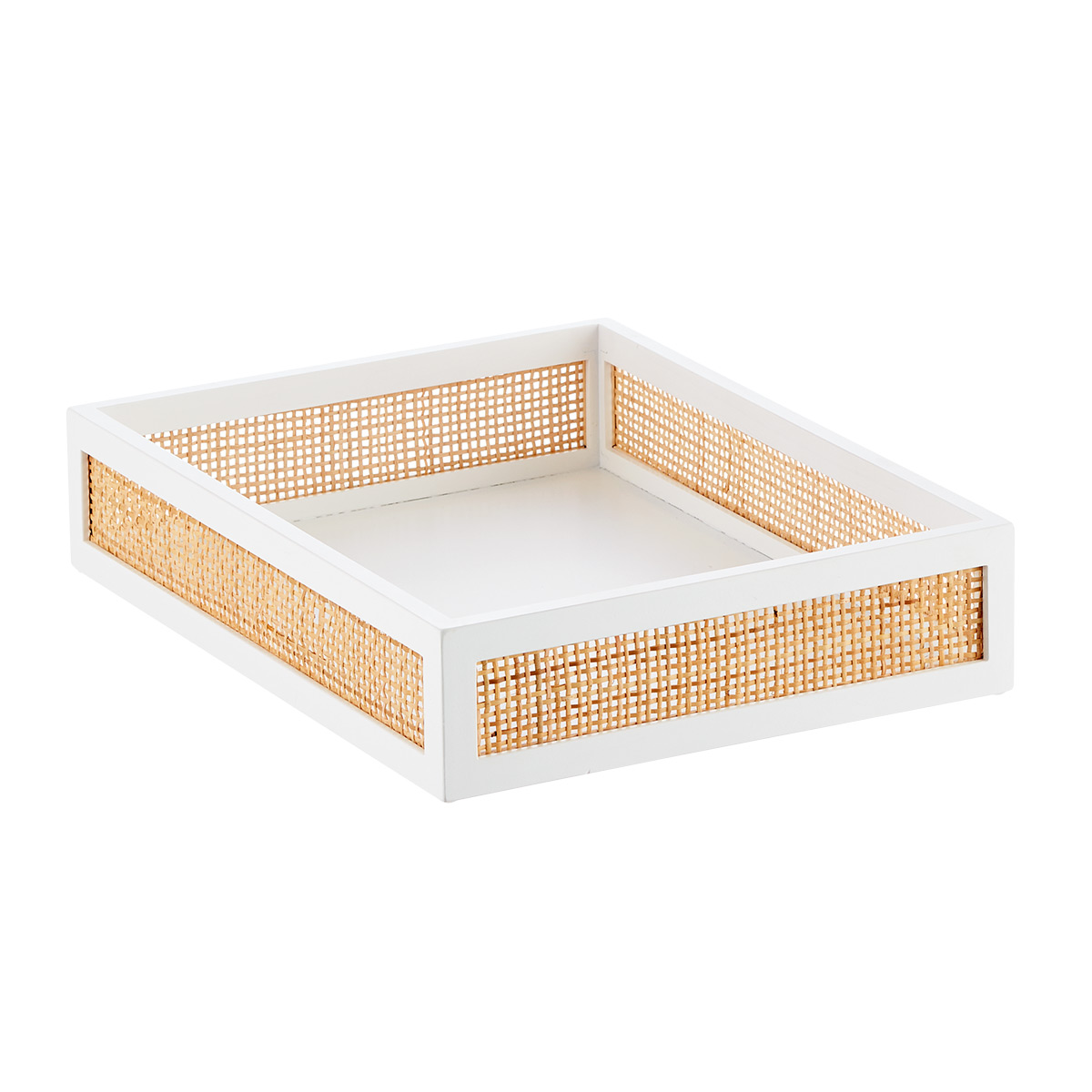 The Container Store Artisan Rattan Cane Letter Tray | The Container Store